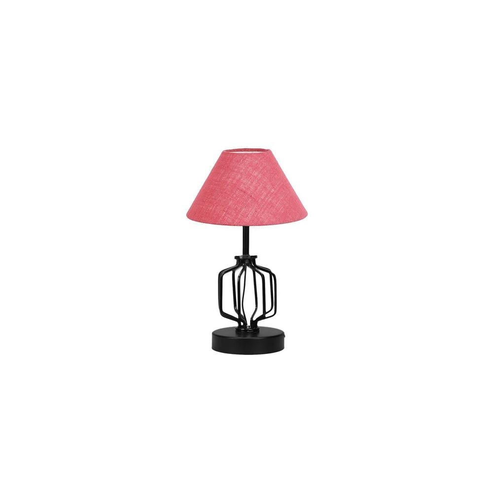 Wynter Pink Jute Table lamp with Iron Base