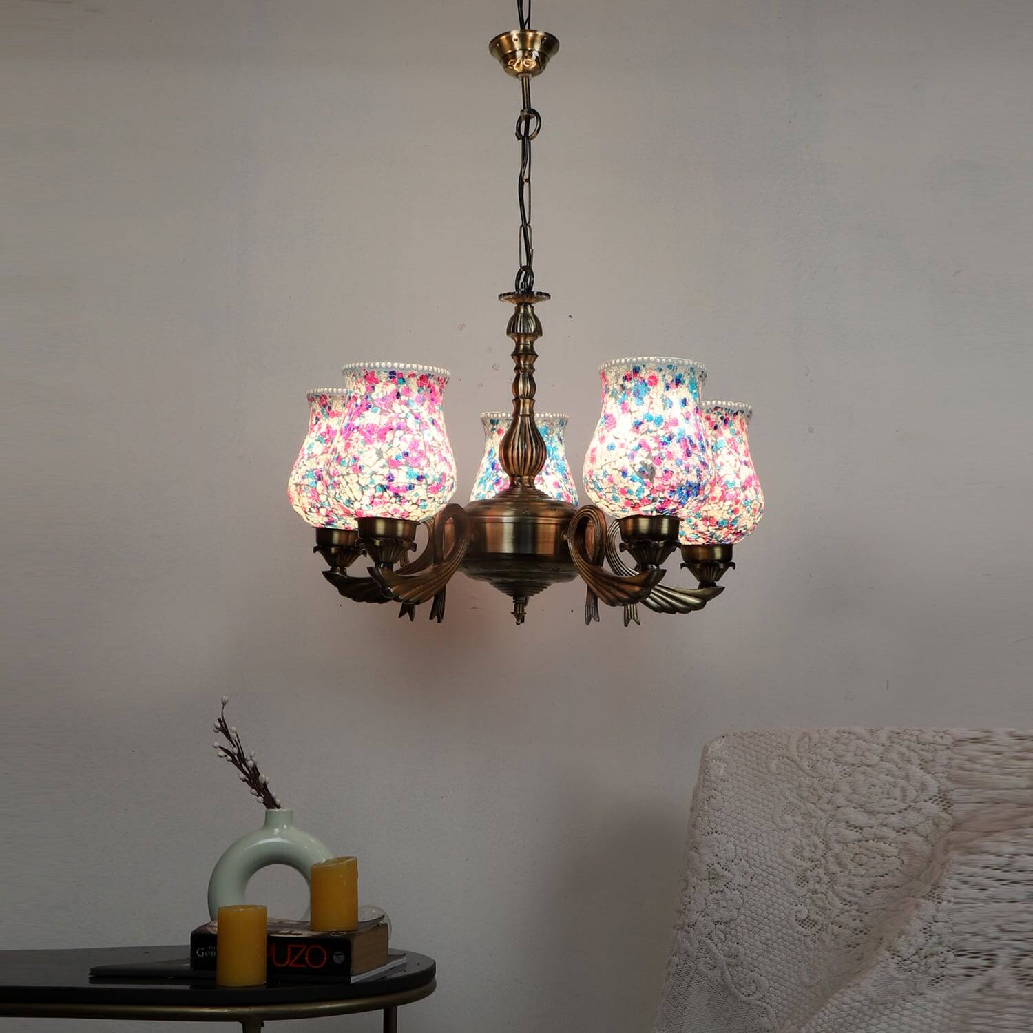 Devansh Metal Electric Wall Light in White & Black Colour with White & Black Shade Count of 1 Light