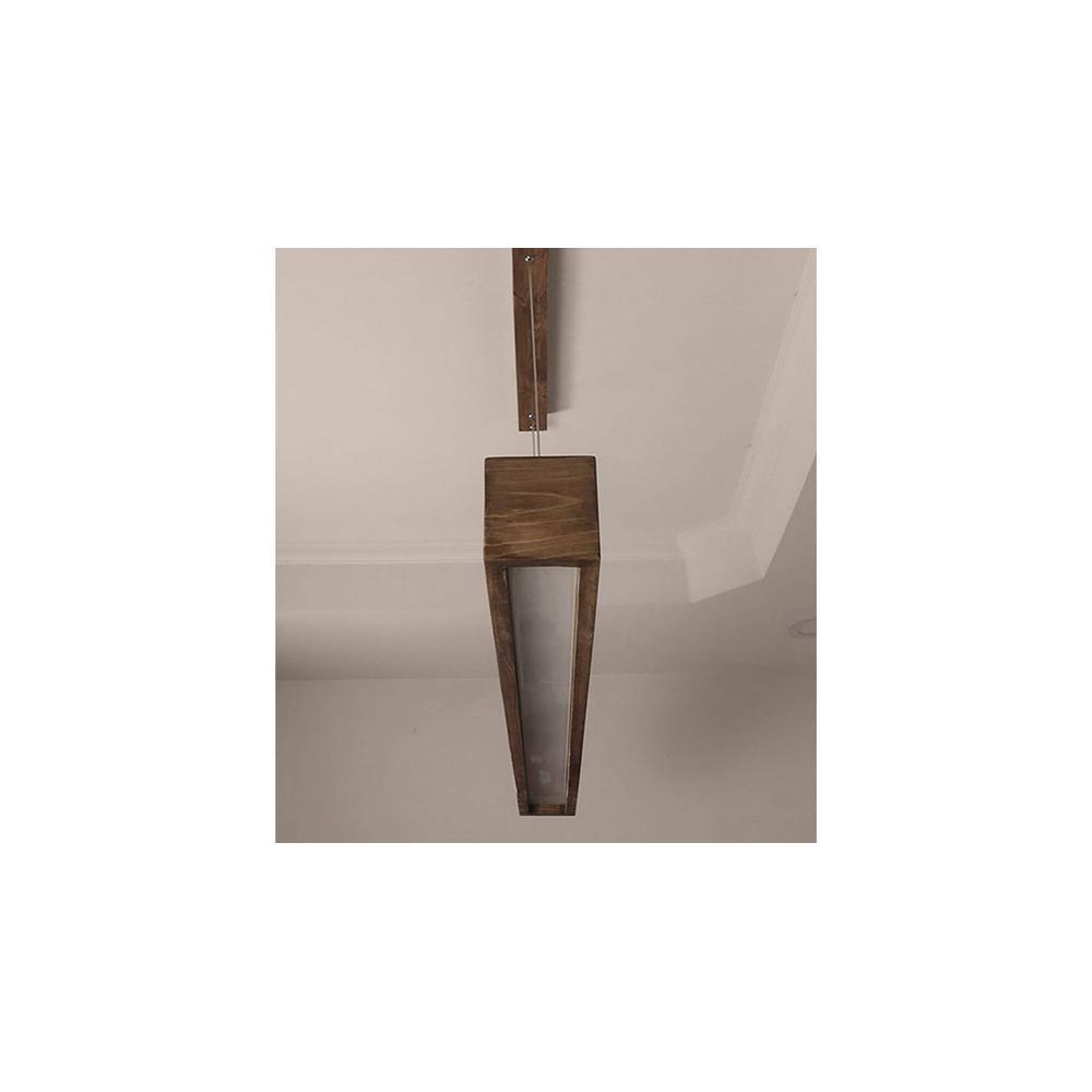 Clara 48 Brown Solid Wood Single Hanging Light