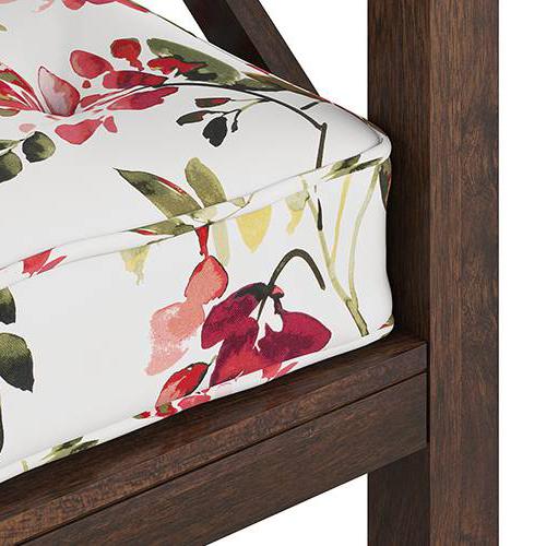 Farmone 2 Seater Wooden Sofa (Red)