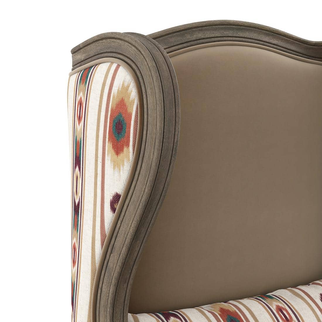 Serai Lounge Chair in Sunset Ikat Stripes Colour