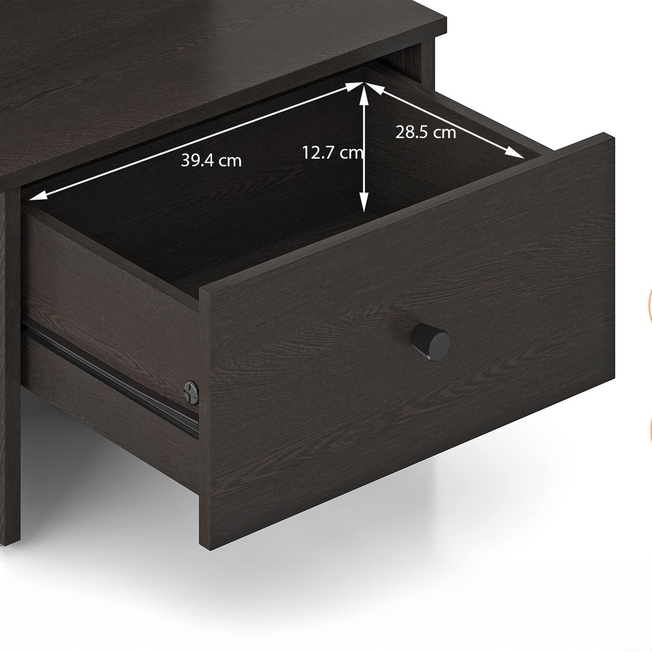 Eve Engineered Wood Dressing Table in Dark Wenge Finish