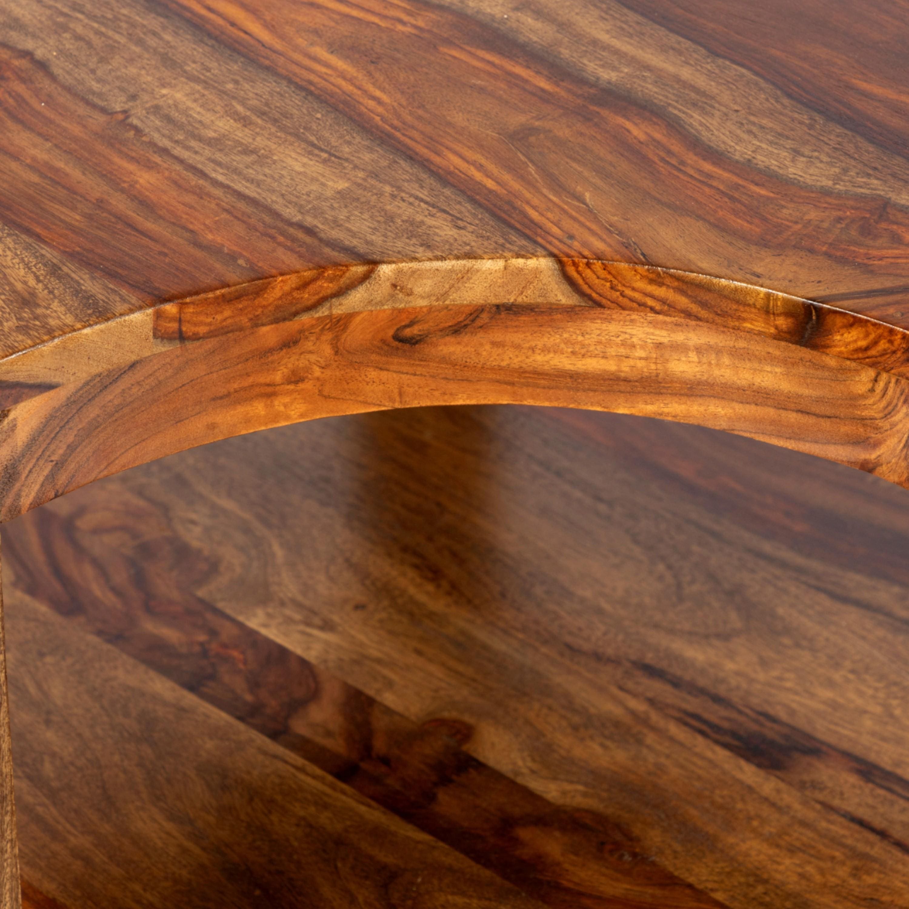 Aural Bedside Table - Teak Finish