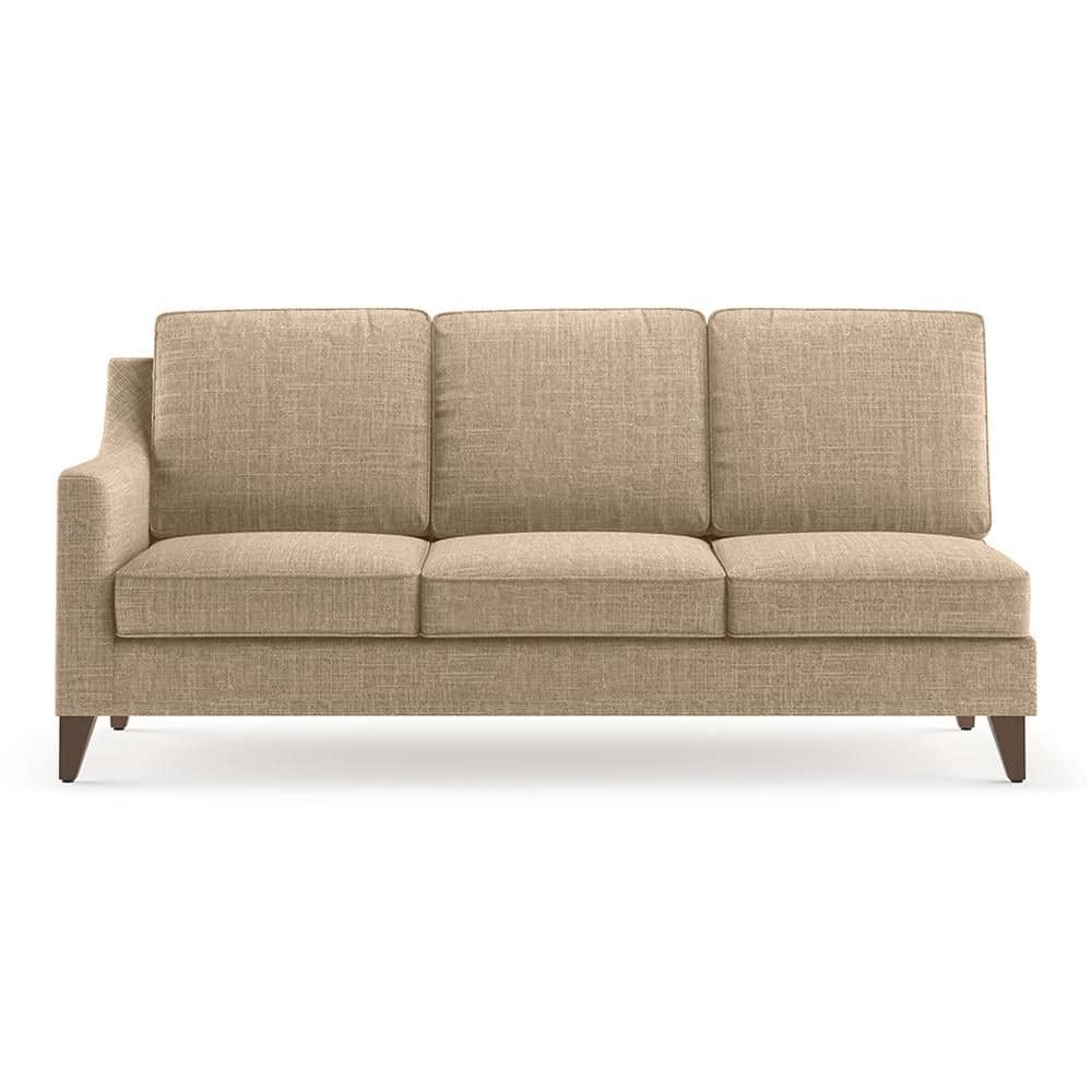 Abbey Sectional Sofa (Colour : Sandshell Beige, Cushion : Hard, Seater : Right Aligned 3 Seater + Right Aligned Chaise)