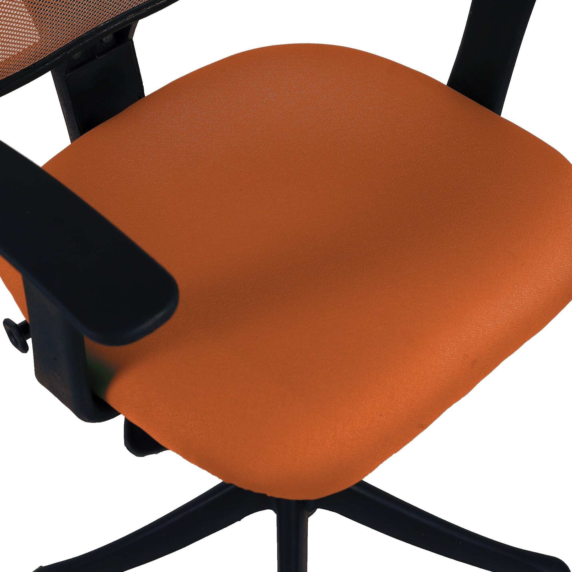 Jaazza Low Back Ergonomic Chair in Orange Colour