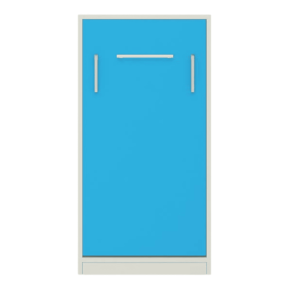 Mystica Engineered Wood Bed in Azure Blue Colour