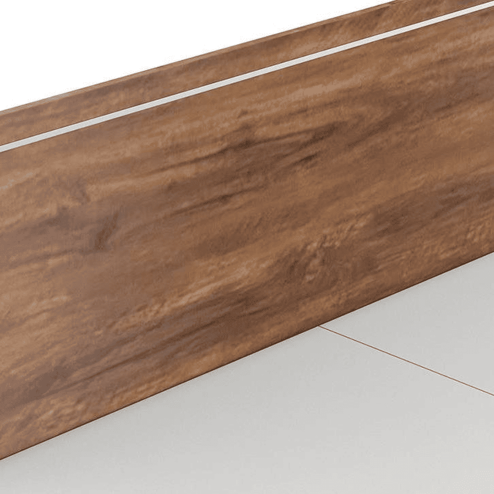 Amber Queen Bed In Natural Teak Finish