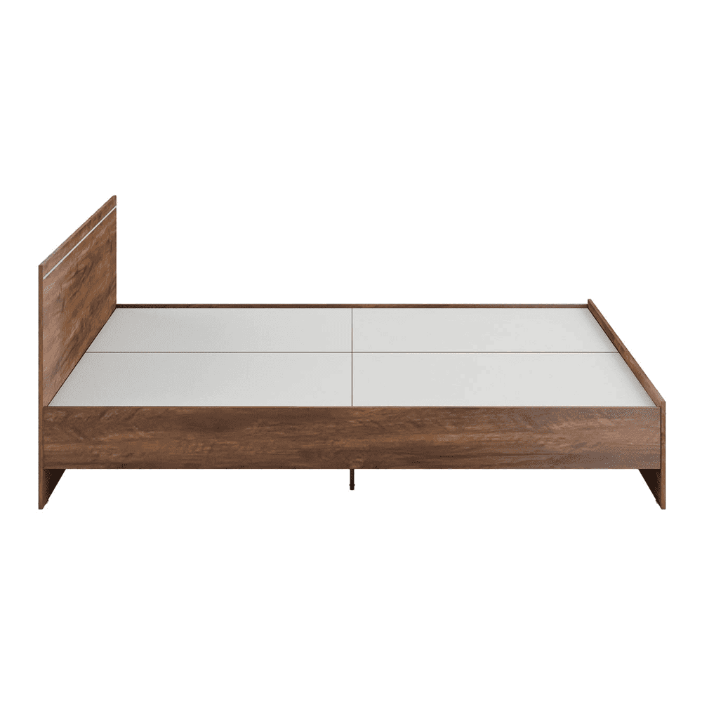 Amber Queen Bed In Natural Teak Finish