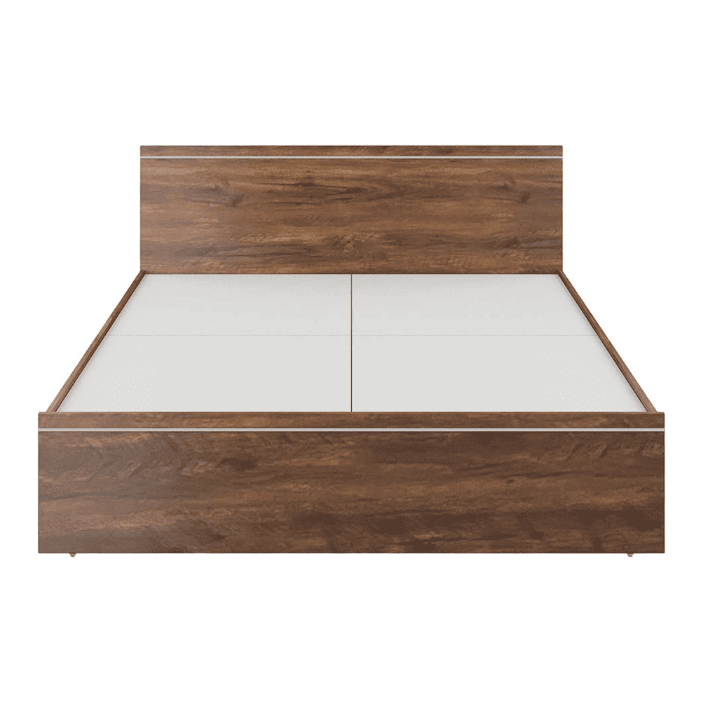 Amber Queen Bed In Natural Teak Finish