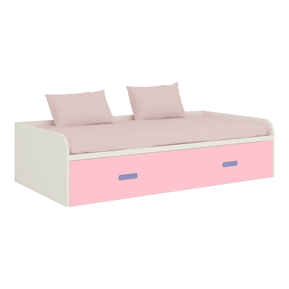 Celestia Engineered Wood Bed in English Pink Persian Lilac Colour