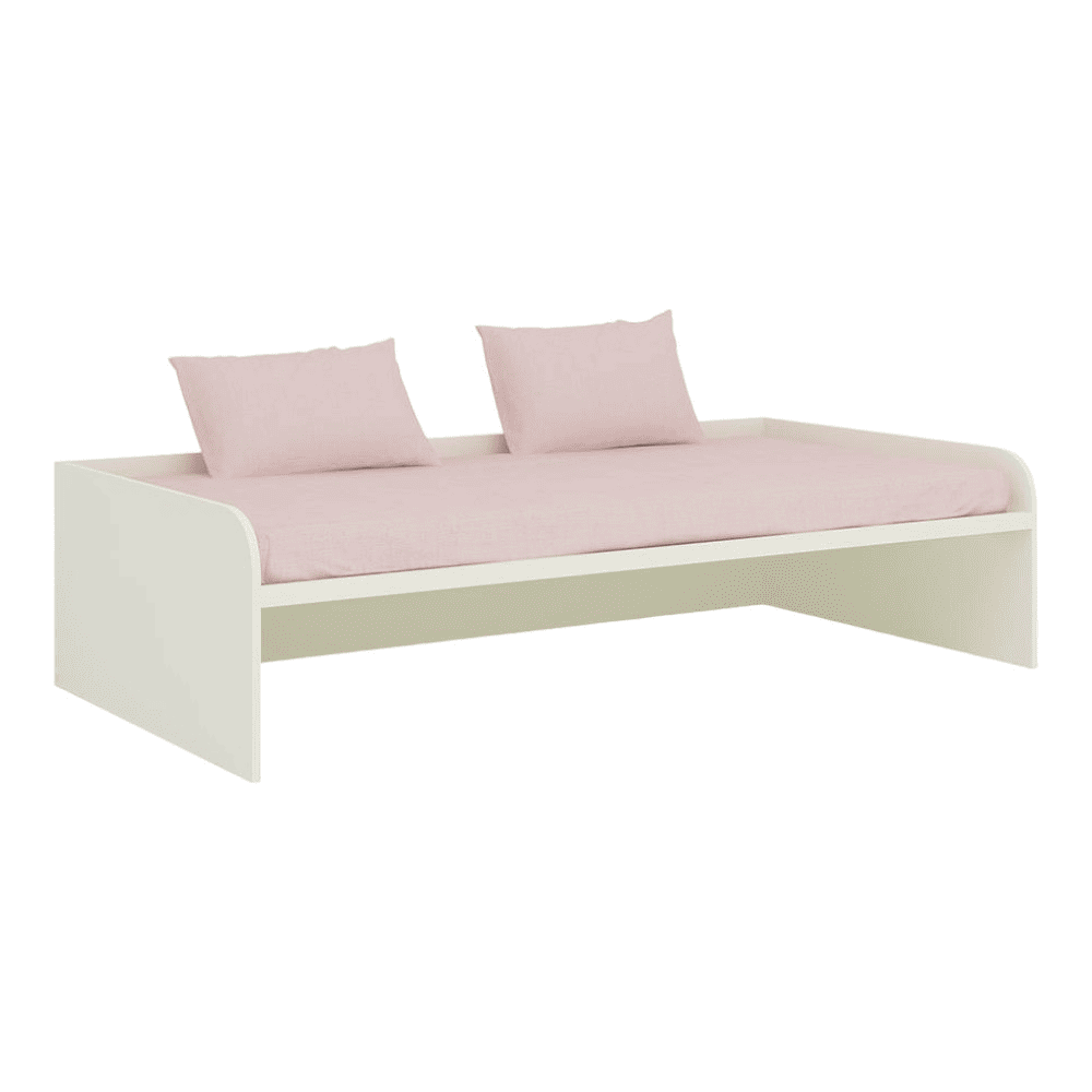 Celestia Engineered Wood Bed in English Pink Persian Lilac Colour