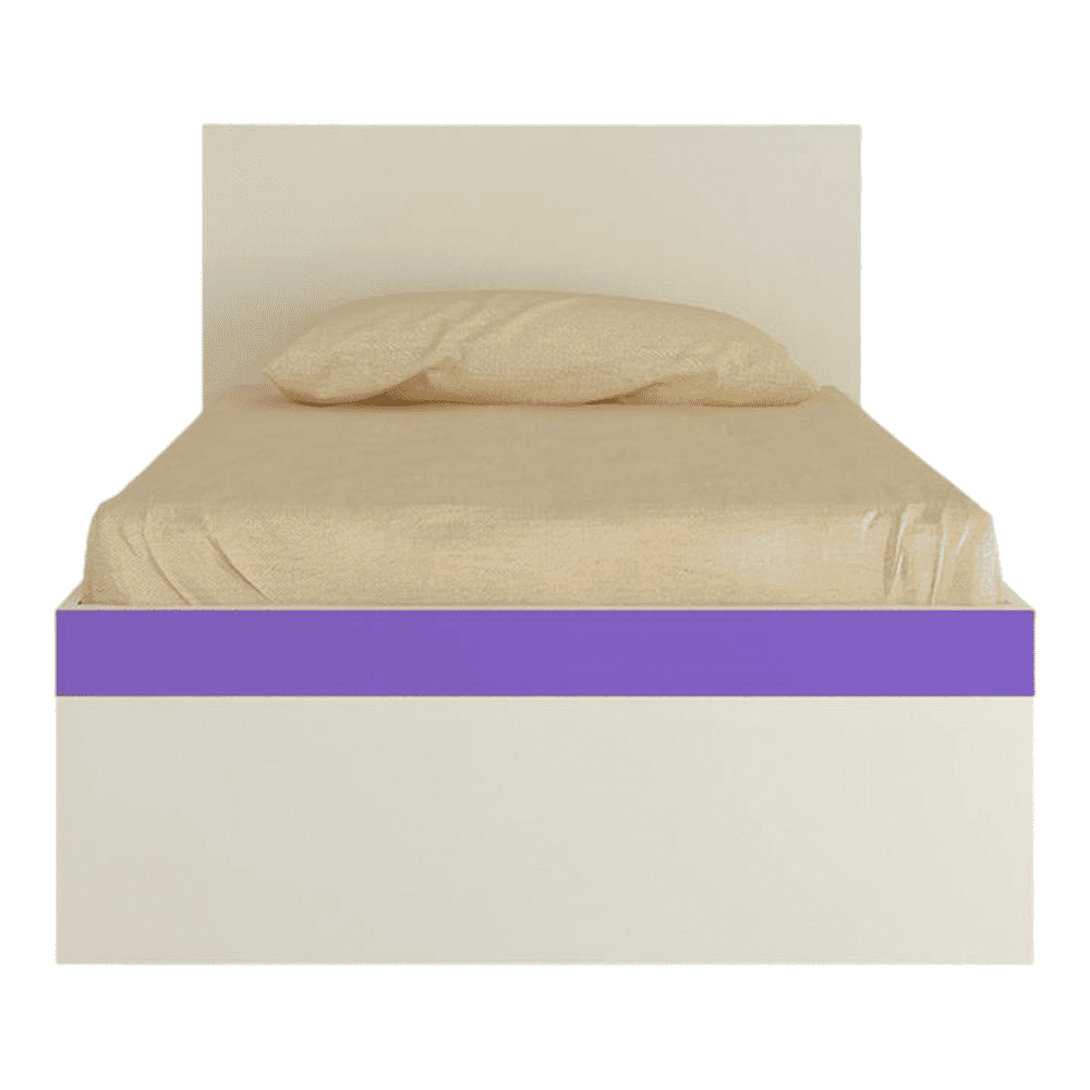 Riga Engineered Wood Bed in Lavender Purple Colour