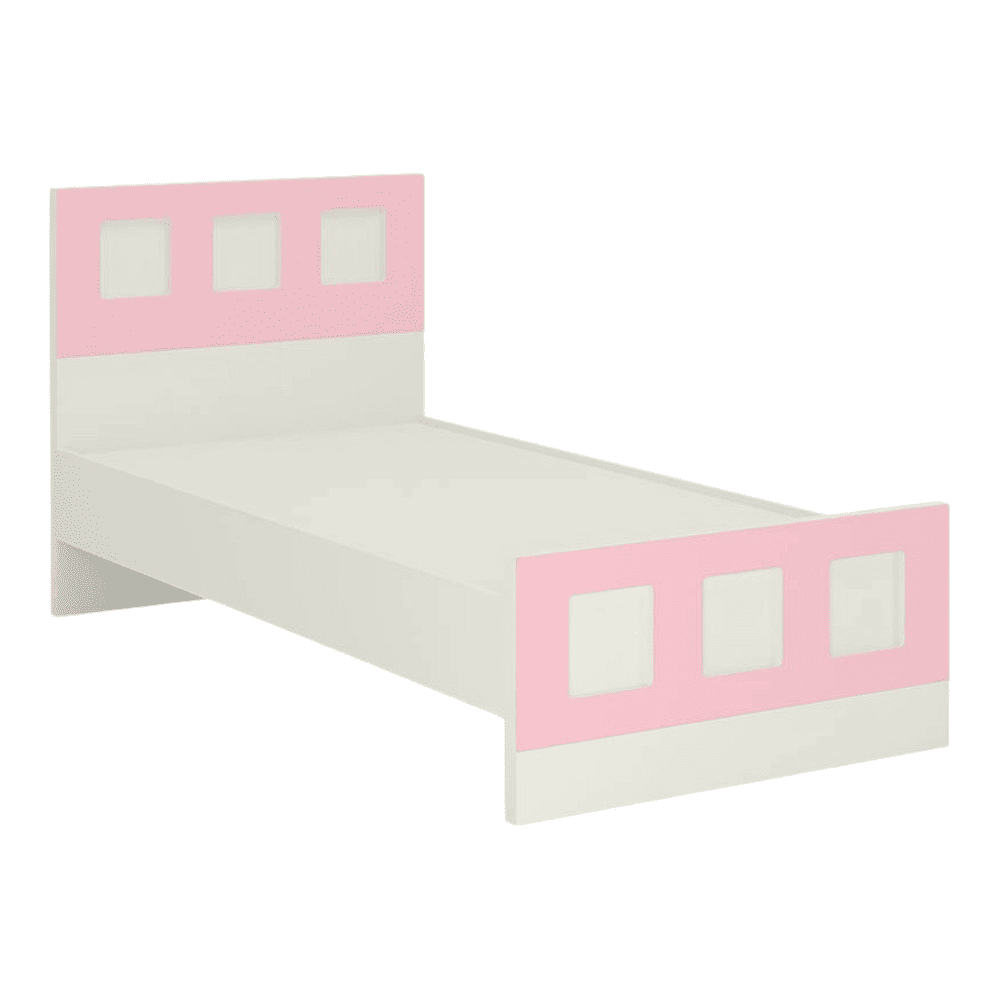 Cordoba Engineered Wood Box Bed in Pink Colour