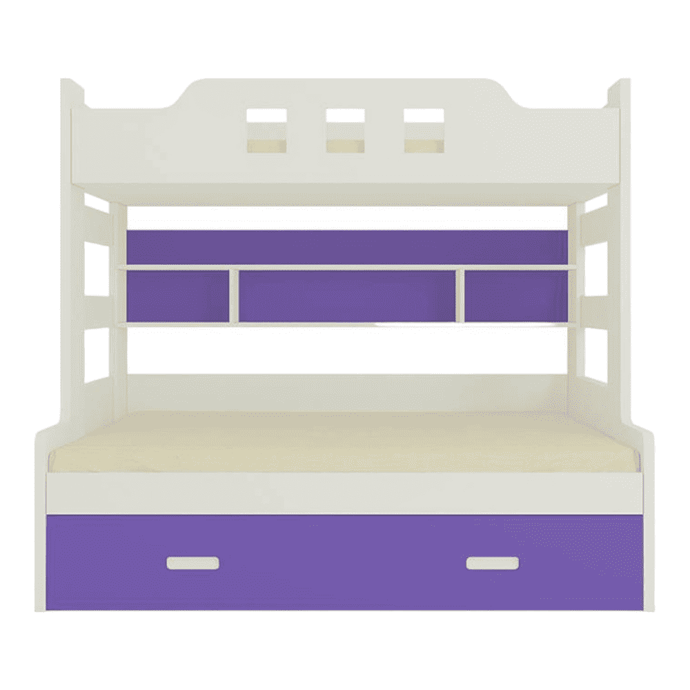 Odessa Engineered Wood Storage Bunk Bed Lavender Purple