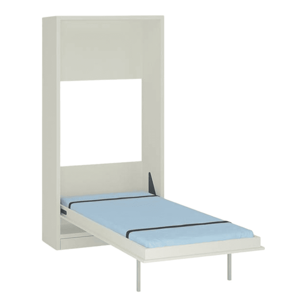 Adona Engineered Wood Bed in Sky Blue Colour