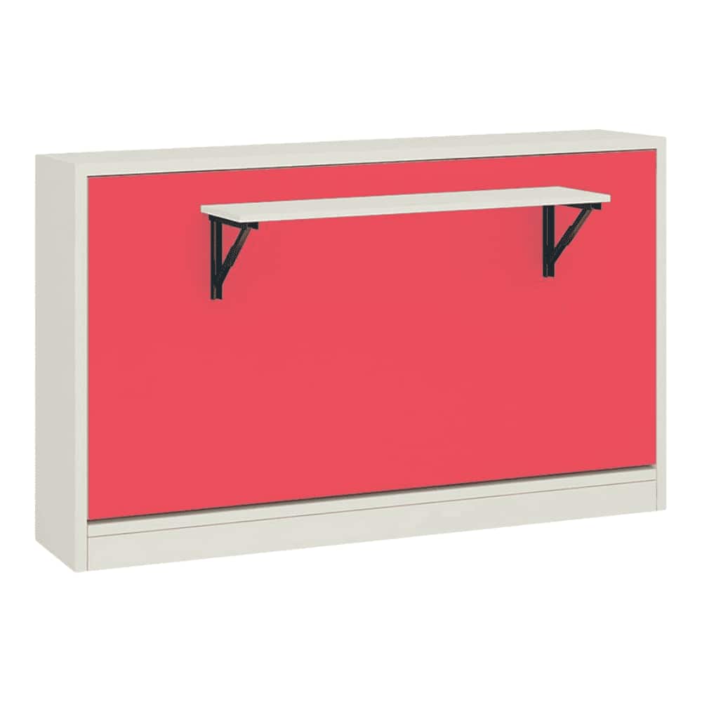 Mystica Engineered Wood Bed in Strawberry Pink Colour