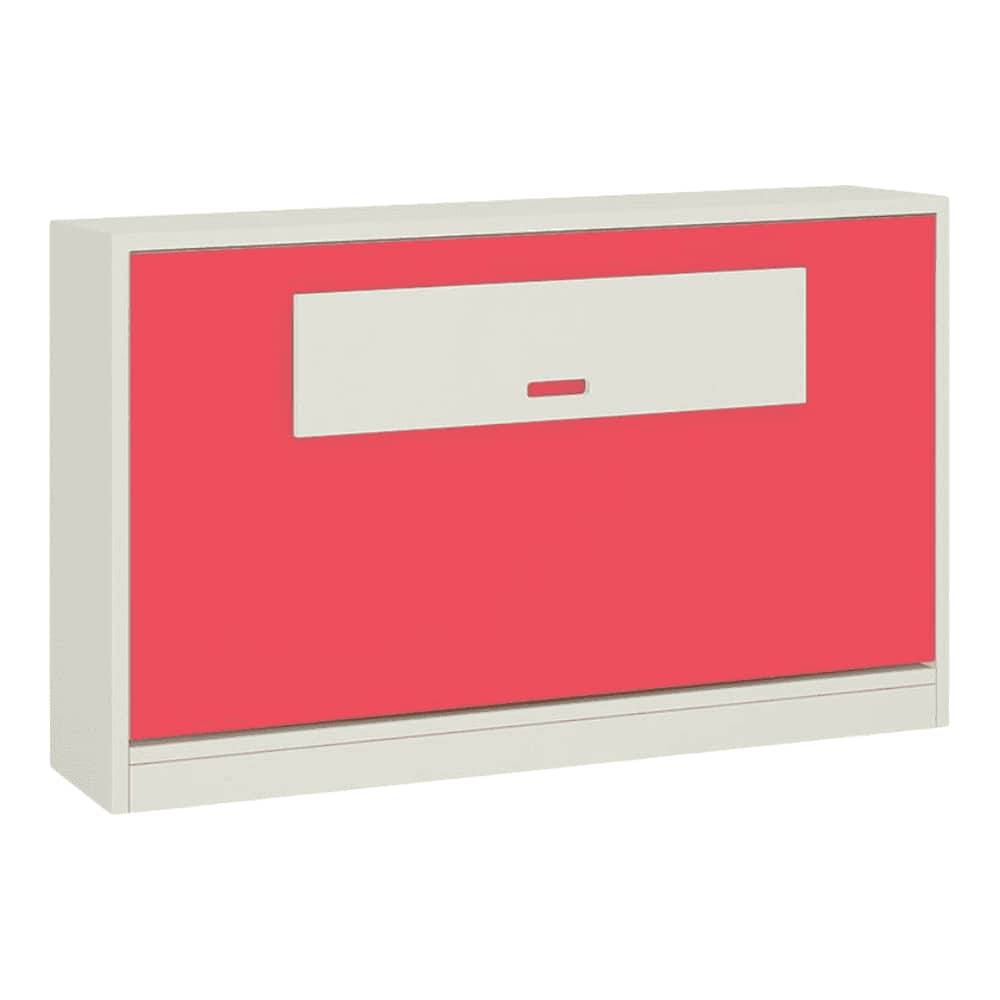 Mystica Engineered Wood Bed in Strawberry Pink Colour