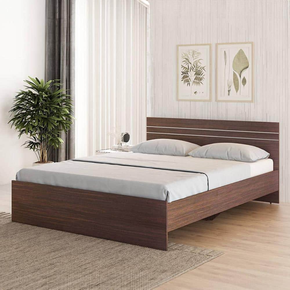 Kane Queen Bed In Choco Walnut