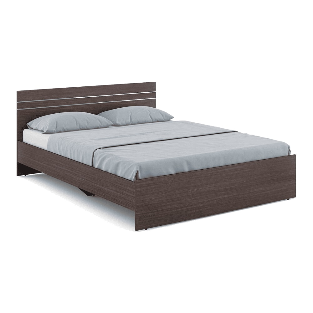 Kane Queen Bed In Choco Walnut