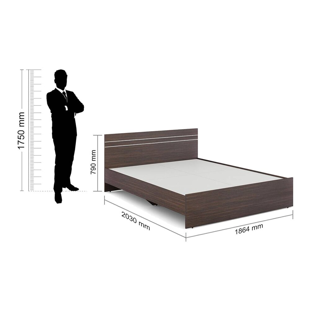 Kane King Bed In Choco Walnut