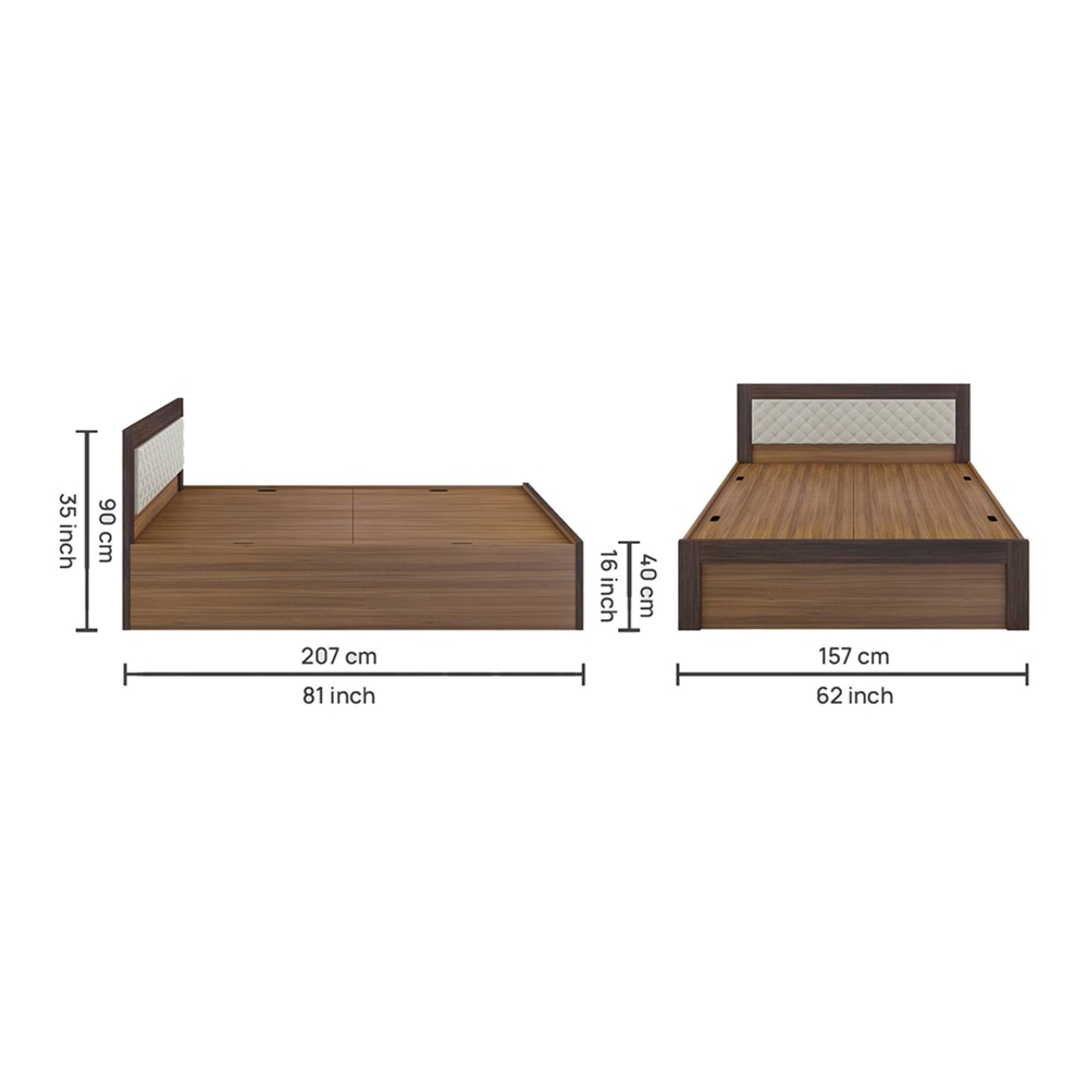 Eco Queen Bed With Box Storage