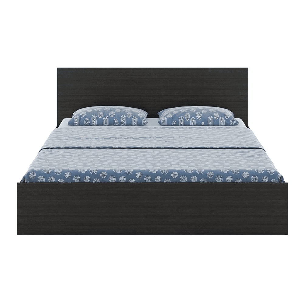 Carnival Queen Bed With Box Storage In Wenge Finish