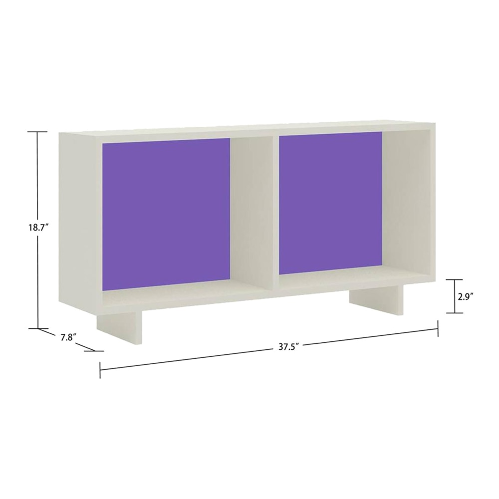 Minerva Engineered Wood Drawer Storage Bed in Purple Colour