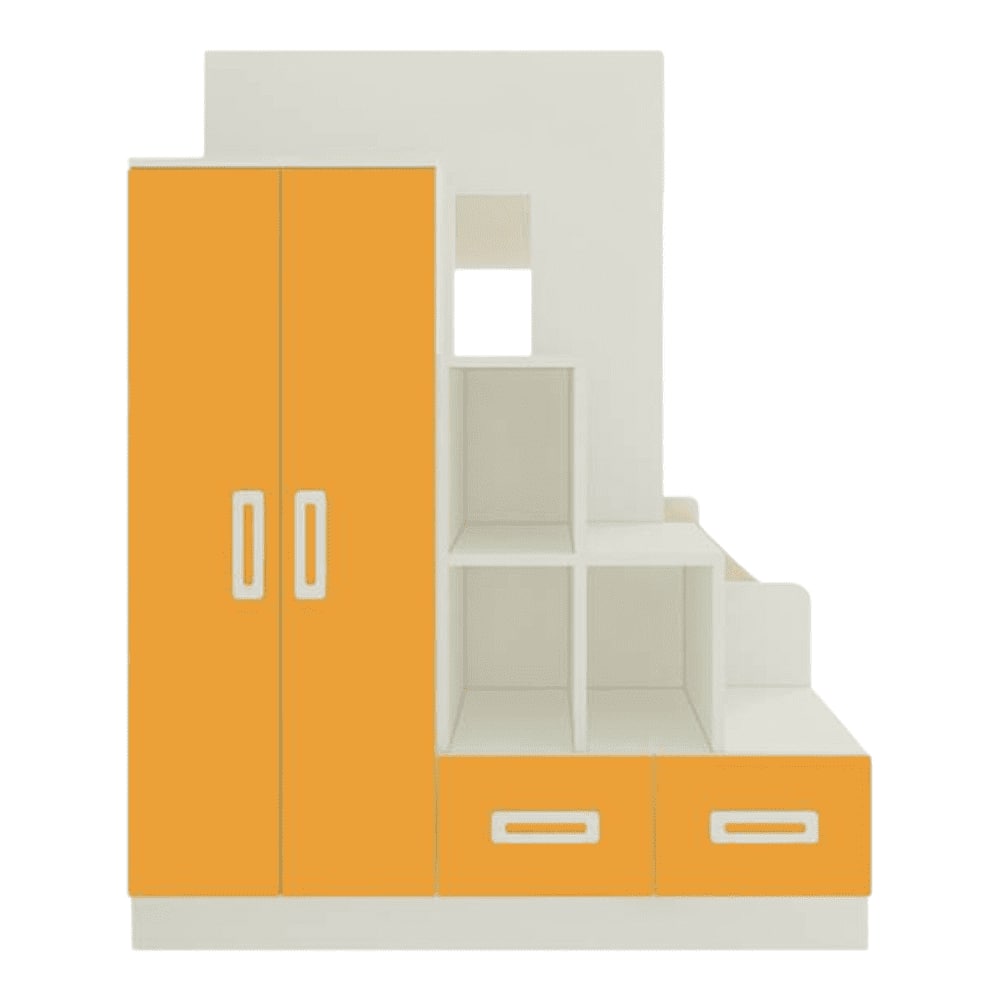 Austin Engineered Wood Box & Drawer Storage Bunk Bed Mango Yellow