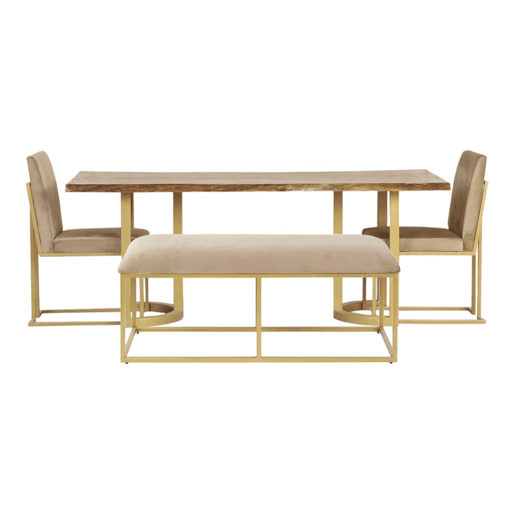 Aversa Rectangle Acacia Wood 6 Dining Set