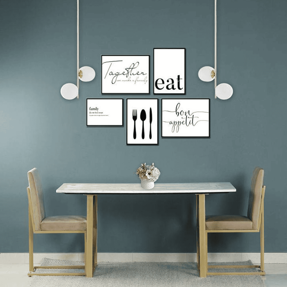 Aurillac Marble 6 Dining Set