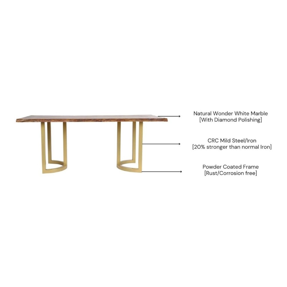 Aversa Acacia Wood 6 Dining Table