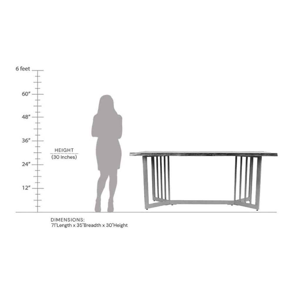 Allendale Acacia Wood 6 Dining Table