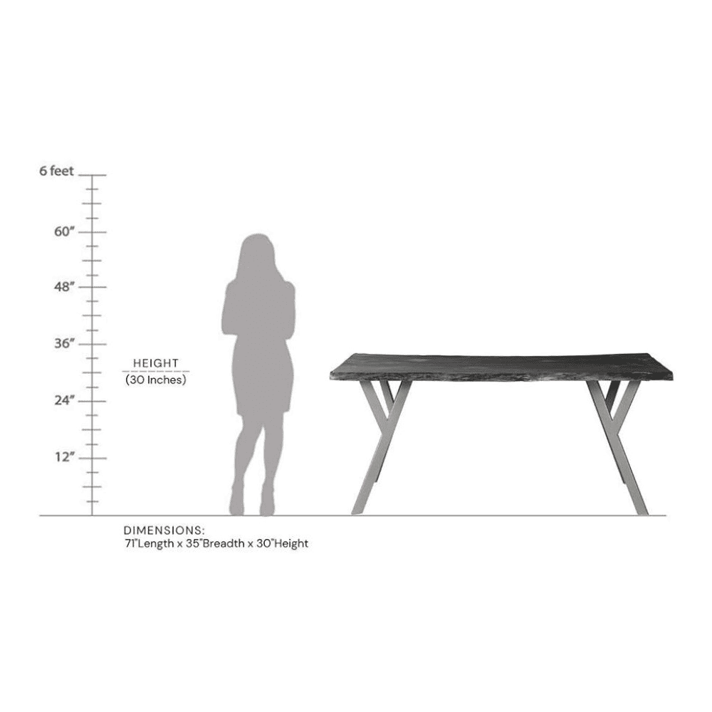 Armdale Acacia Wood 6 Dining Table