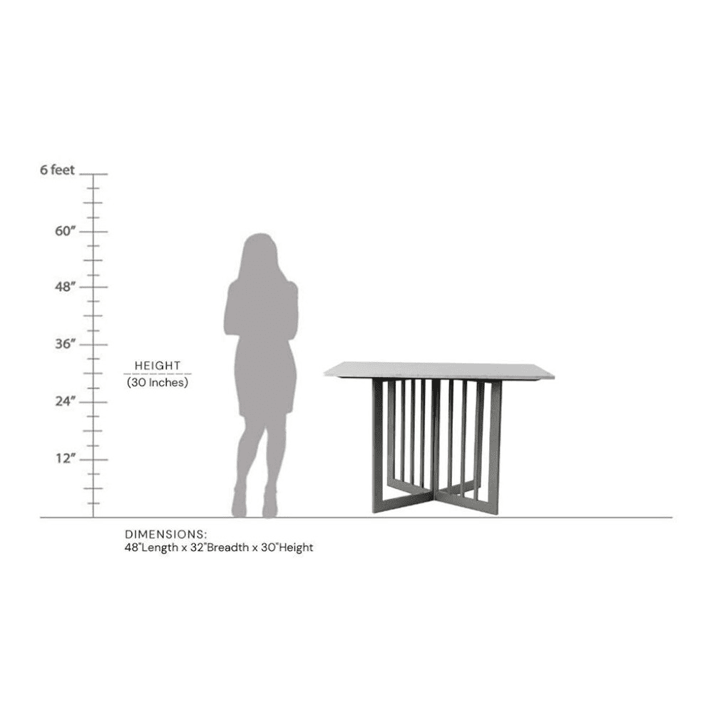 Allendale Marble 4 Dining Table