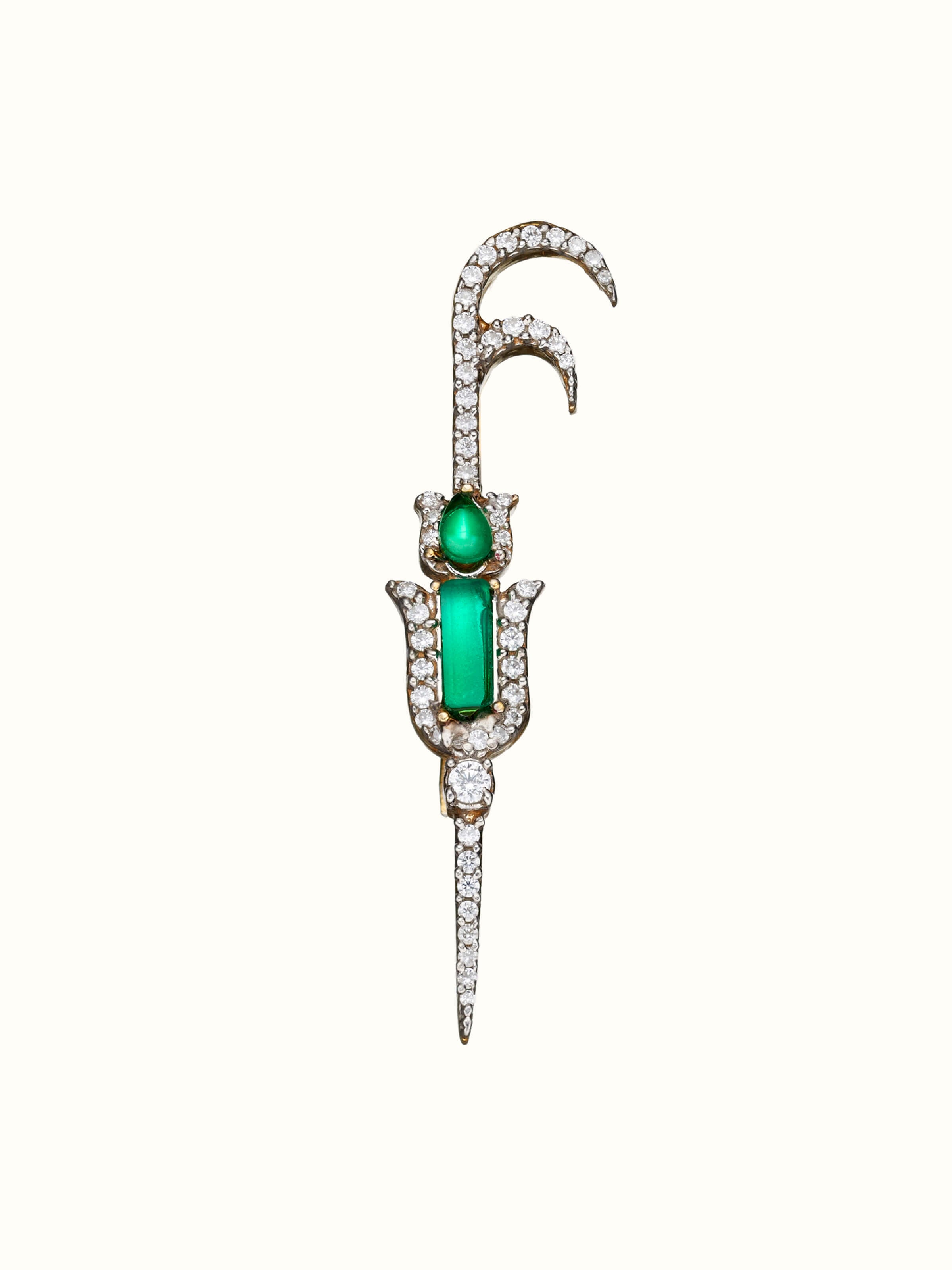 Silver Smithing Yellow Gold Brooch Pin