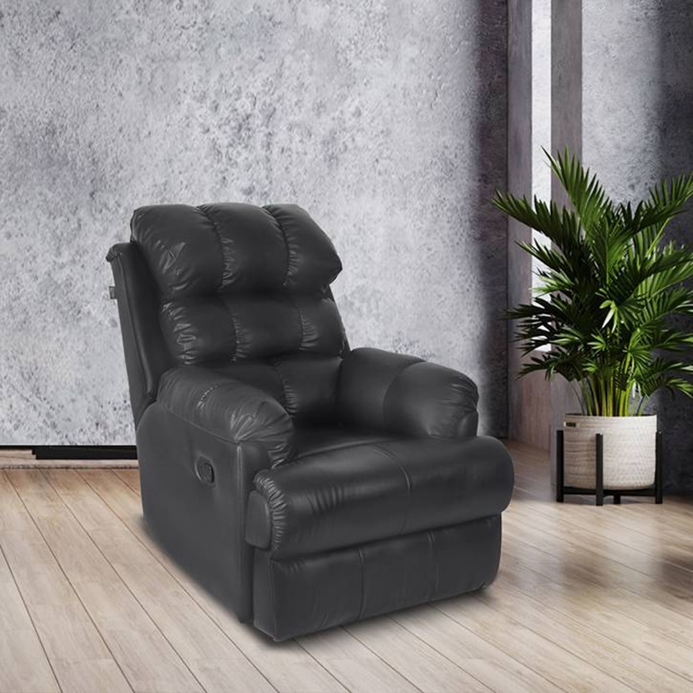 Amet One Seater Manual Recliner in Black Colour