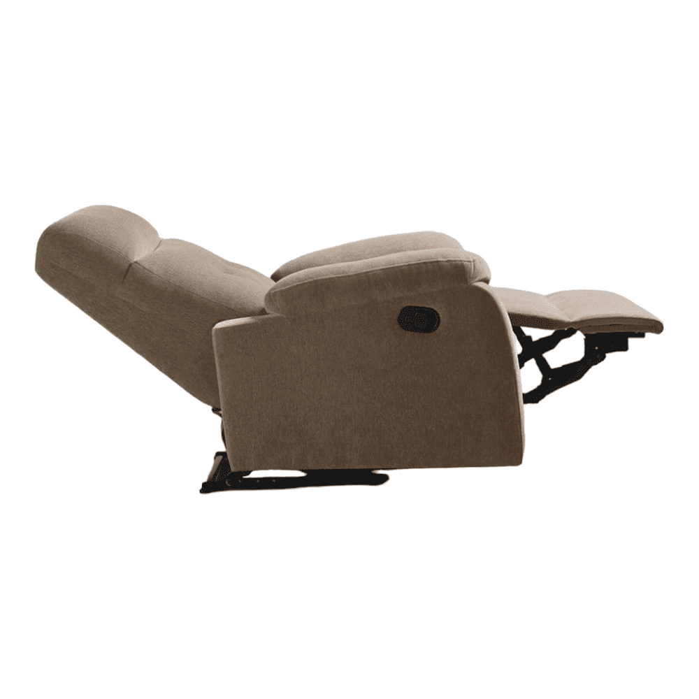 Rx5 Fabric One Seater Manual Recliner in Belgian Beige Colour