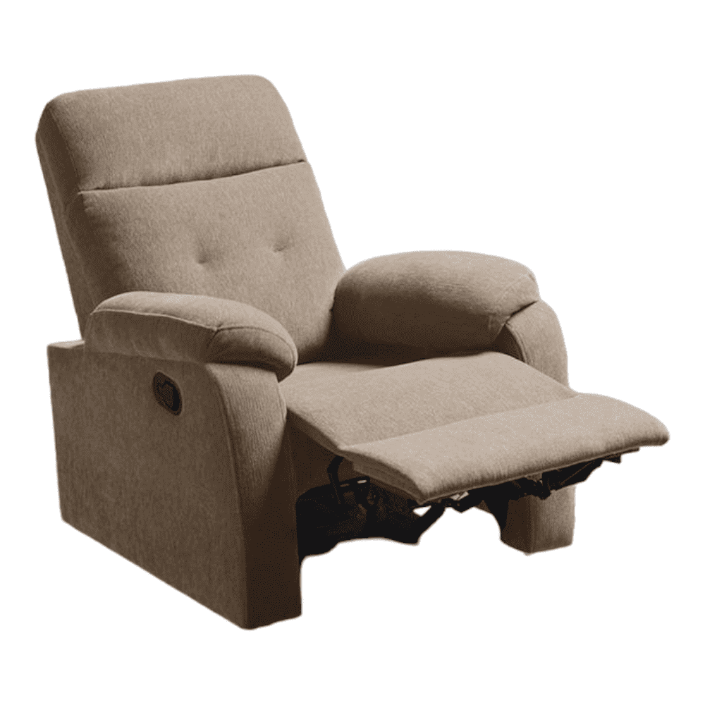 Rx5 Fabric One Seater Manual Recliner in Belgian Beige Colour
