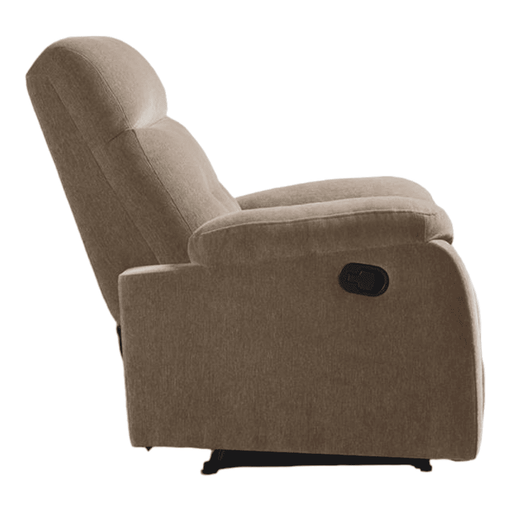 Rx5 Fabric One Seater Manual Recliner in Belgian Beige Colour