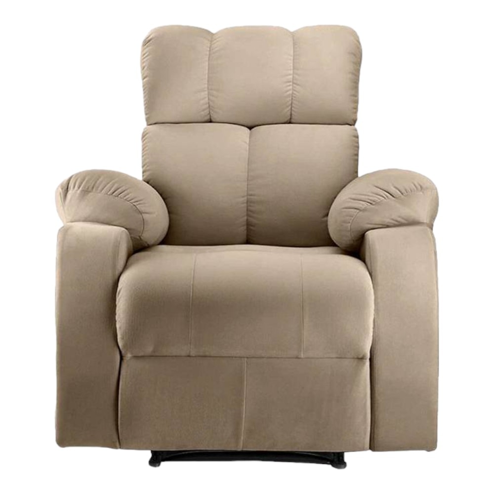 Helios Fabric One Seater Motorized Recliner in Beige Colour