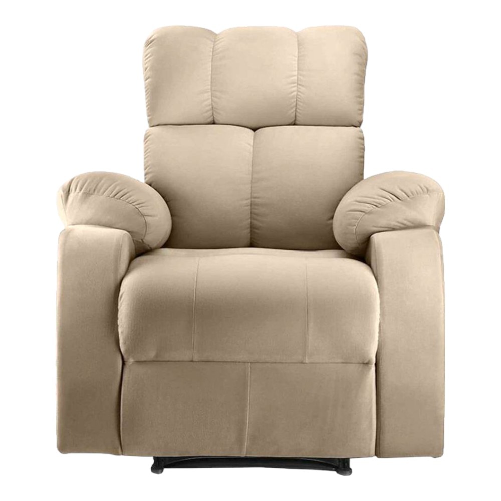 Helios Fabric One Seater Motorized Recliner in Beige Colour