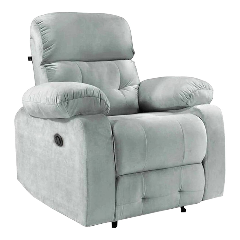 Avion Fabric One Seater Motorized Recliner in Grey Colour