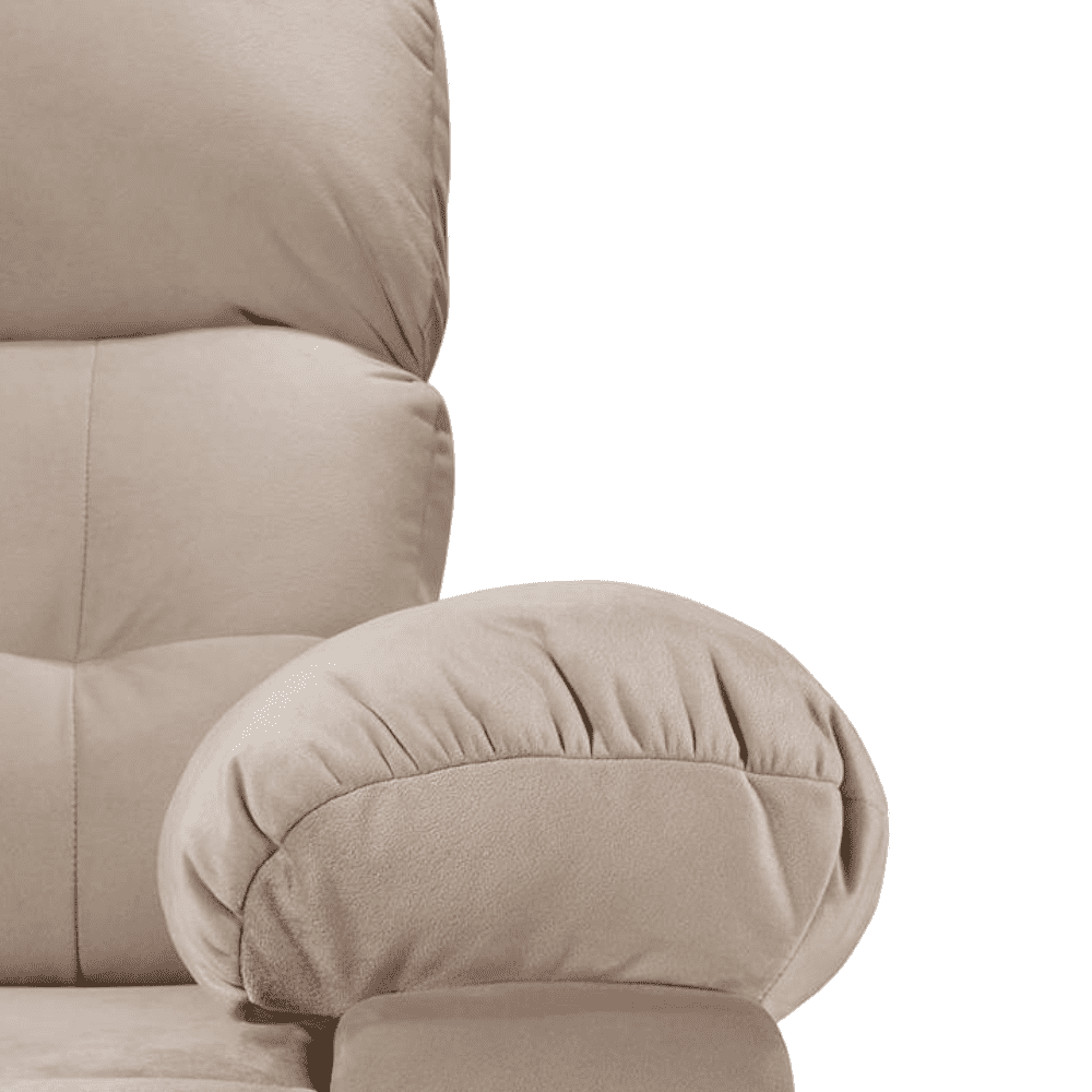 Avion Fabric Two Seater Manual Recliner in Beige Colour