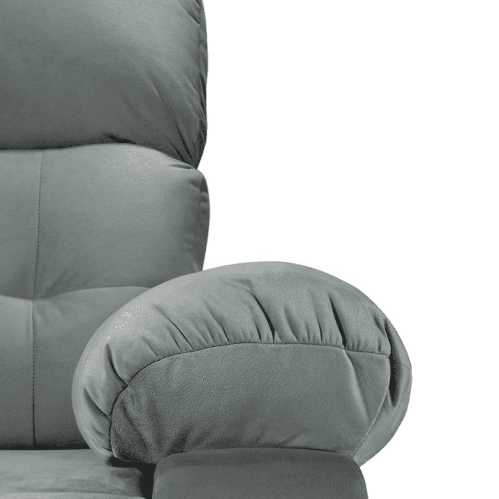 Avion Fabric Two Seater Manual Recliner in Grey Colour