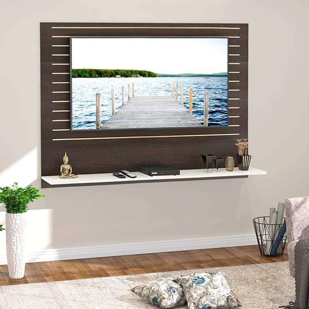 Reyloye Engineered Wood TV Unit in White Finish