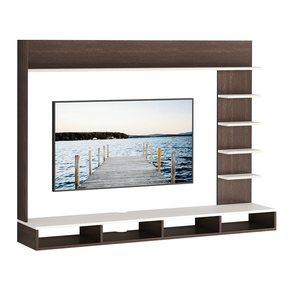 Primax Grande Engineered Wood TV Unit in Wenge Finish - 55"