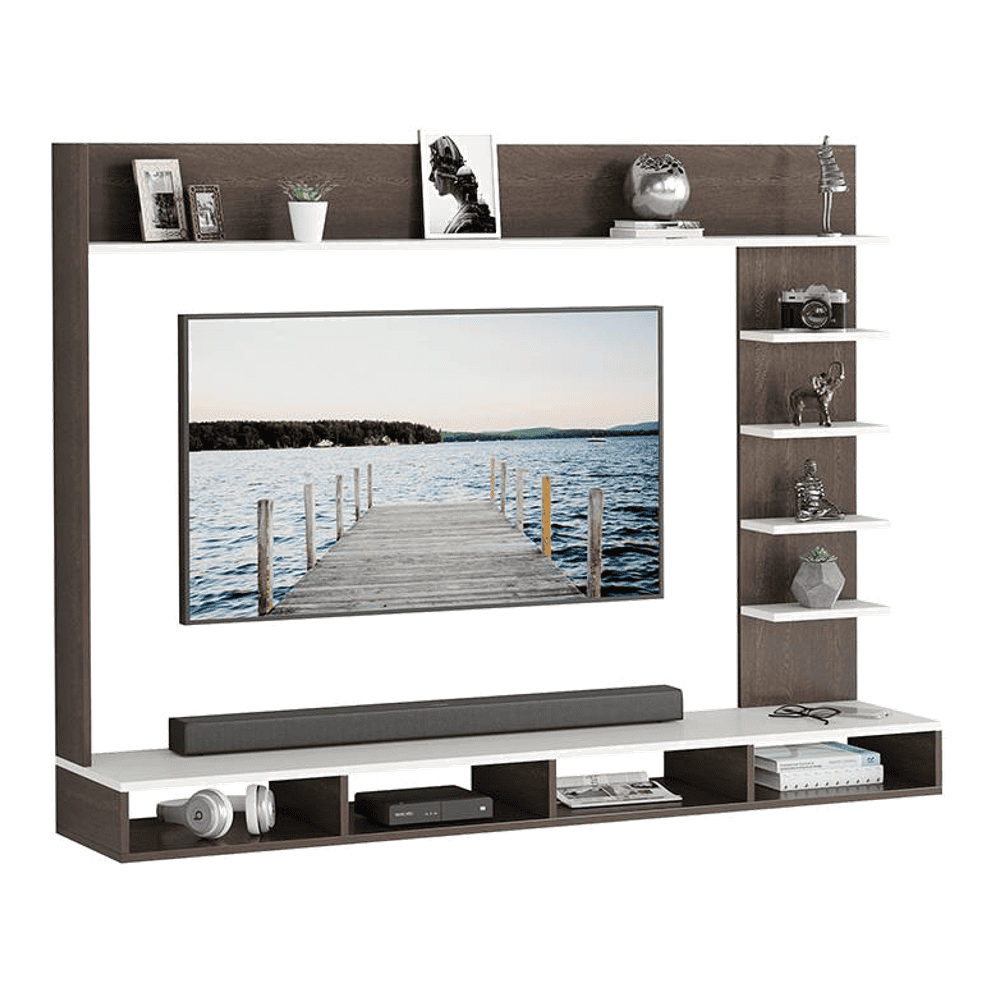 Primax Grande Engineered Wood TV Unit in Wenge Finish - 55"