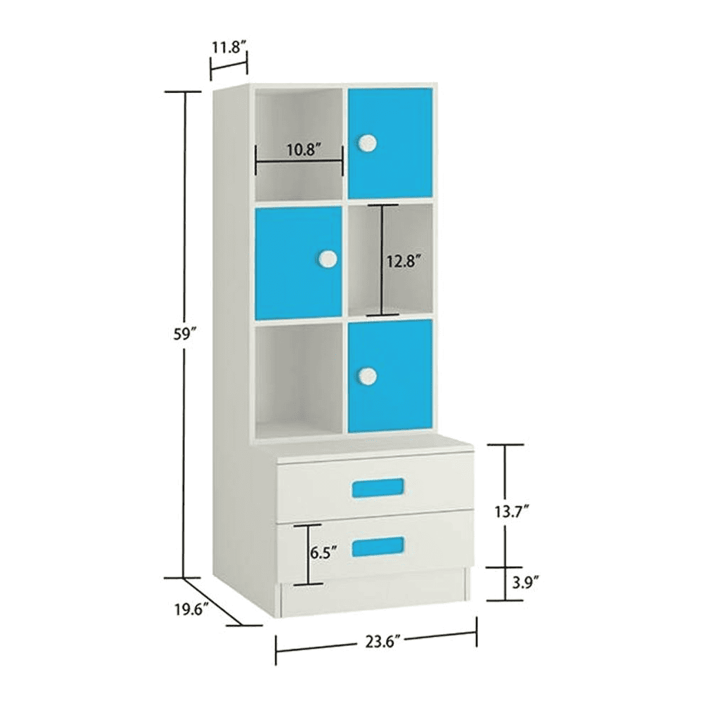 Abby Bookshelf cum Storage Unit