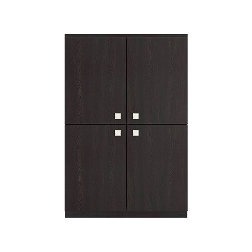Romano Engineered Wood  Bookshelf in Antique Ebony Finish - Adona