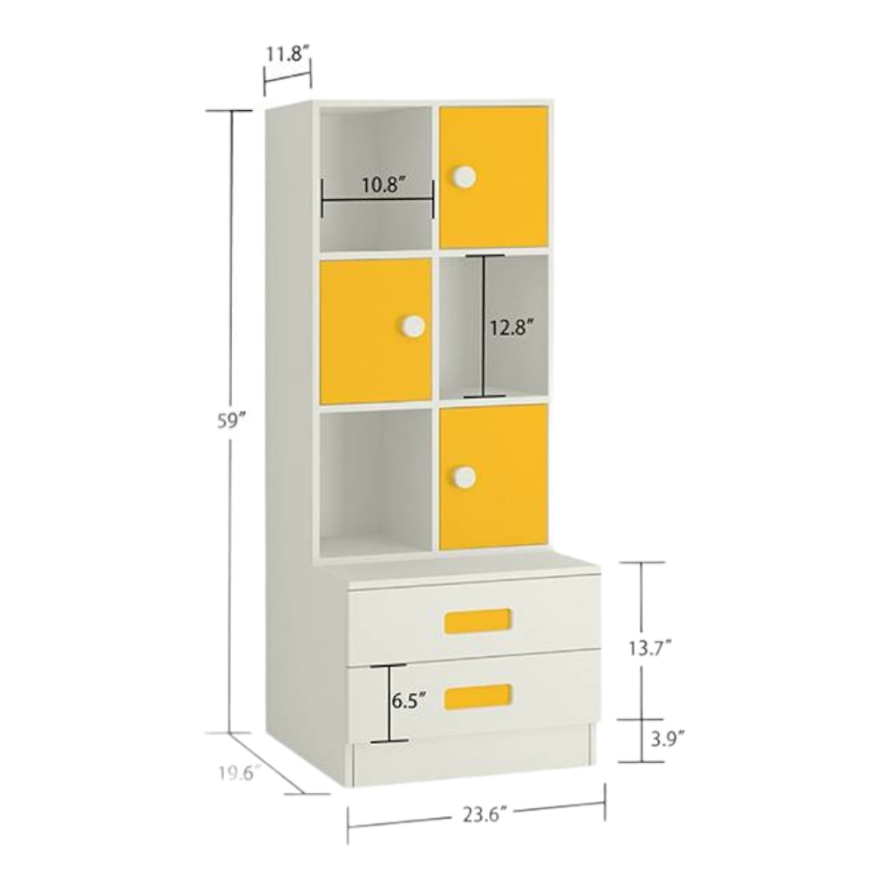 Abby Bookshelf cum Storage Unit